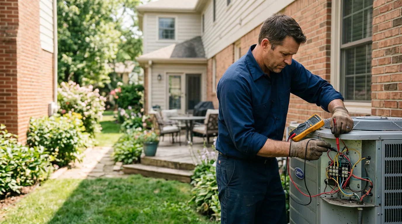 HVAC technician working near Turkey, TX